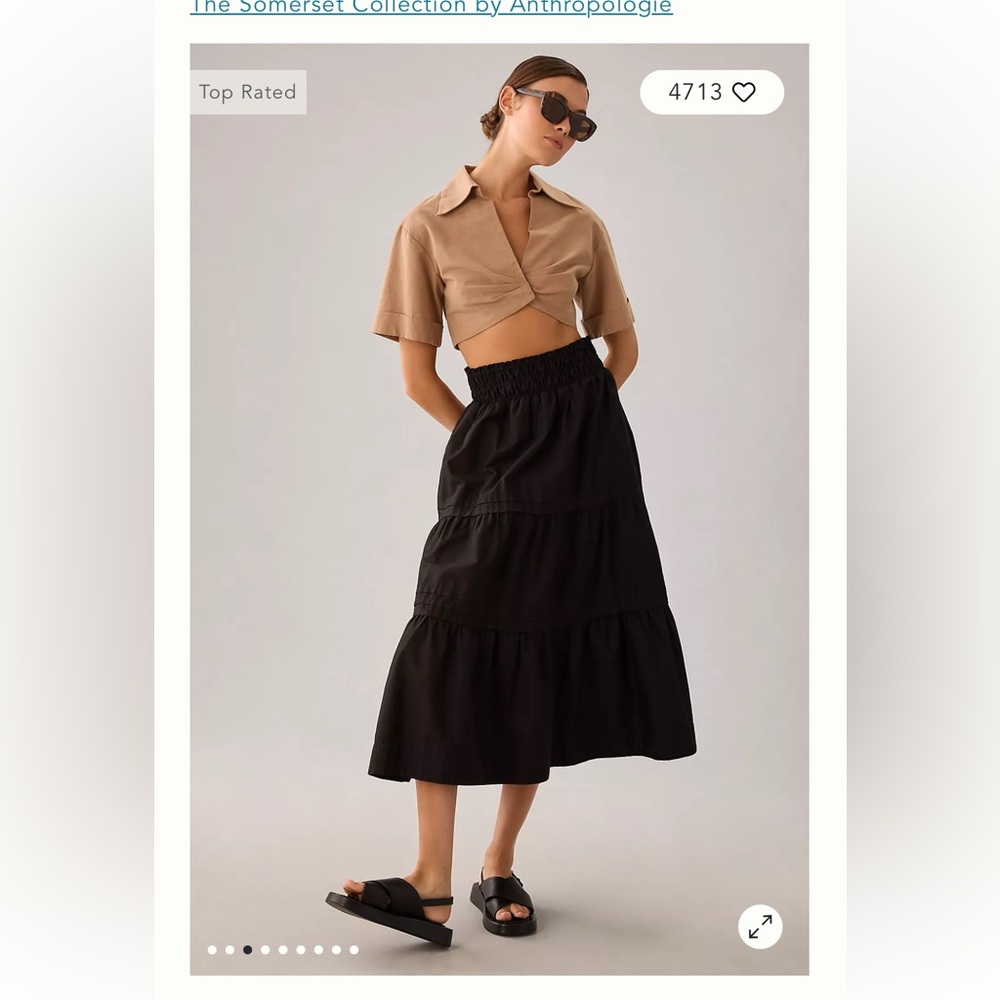 Maeve Anthropologie Somerset maxi skirt